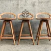 kursi bar kayu jati minimalis-kursi unik-bar stool
