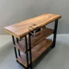 console table minimalis kayu trembesi-meja konsul minimalis-meja industrial design