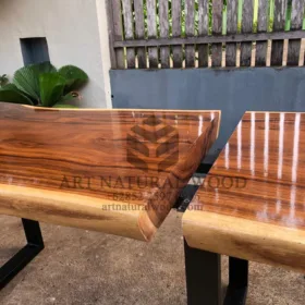 meja meeting besar kayu trembesi-meja kayu besar-meja rapat kantor-meja kayu trembesi
