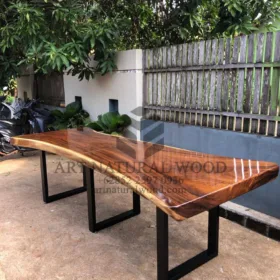 meja meeting besar kayu trembesi-meja kayu besar-meja rapat kantor-meja kayu trembesi
