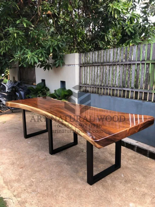 meja meeting besar kayu trembesi-meja kayu besar-meja rapat kantor-meja kayu trembesi