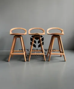 kursi bar kayu jati minimalis-kursi unik-bar stool