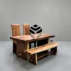 meja cafe kayu minimalis-meja cafe kayu trembesi-meja makan minimalis kayu trembesi-kursi makan kayu trembesi