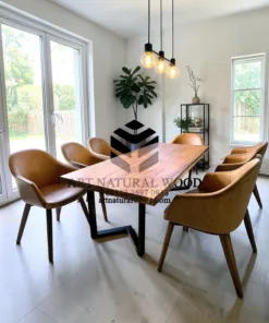 meja makan trembesi kaki besi-meja kayu besar-meja makan besar-meja kayu trembesi