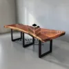 meja meeting besar kayu trembesi-meja kayu besar-meja rapat kantor-meja kayu trembesi