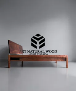 tempat tidur laci minimalis kayu trembesi