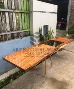 meja kompor kayu minimalis