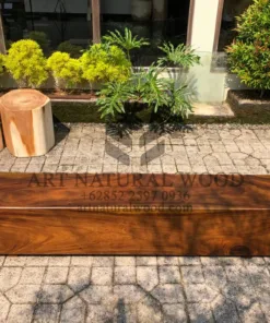 bangku balok kayu trembesi-bangku balok kayu utuh-bangku kayu utuh