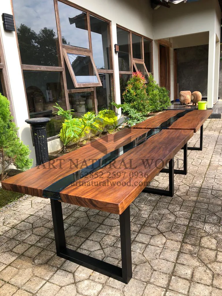 meja kayu unik-meja kayu besar-meja river kaca-meja resin-meja epoxy