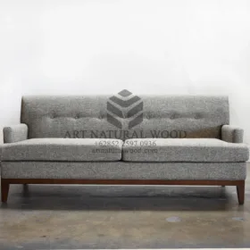 sofa tamu minimalis kayu jati-sofa 2 dudukan-sofa modern minimalis