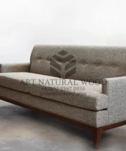 sofa tamu minimalis kayu jati-sofa 2 dudukan-sofa modern minimalis