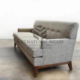 sofa tamu minimalis kayu jati-sofa 2 dudukan-sofa modern minimalis