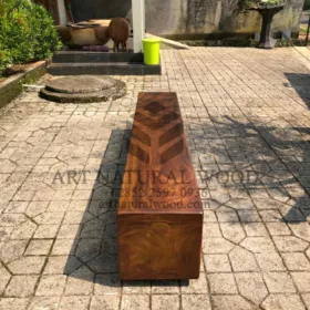 bangku balok kayu trembesi-bangku balok kayu utuh-bangku kayu utuh