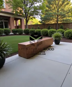 bangku balok kayu trembesi-bangku balok kayu utuh-bangku kayu utuh