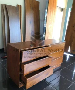 bufet laci minimalis kayu trembesi-bufet 6 laci-bufet minimalis kayu-bufet jati