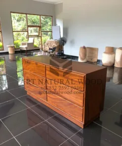 bufet laci minimalis kayu trembesi-bufet 6 laci-bufet minimalis kayu-bufet jati