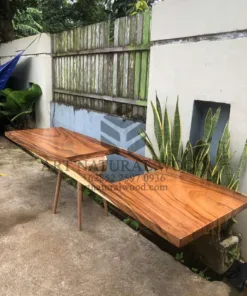 meja kompor kayu minimalis