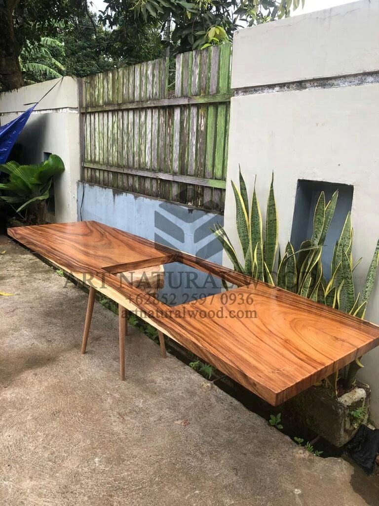 meja kompor kayu minimalis