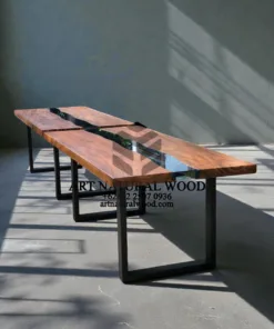 meja kayu unik-meja kayu besar-meja river kaca-meja resin-meja epoxy