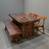 meja makan kayu suar-meja makan trembesi-meja kayu besar-meja kayu alamai