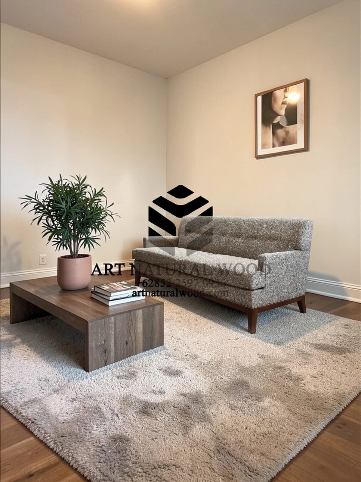 SOFA TAMU MINIMALIS KAYU JATI - Gambar 2