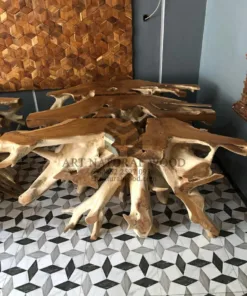 meja akar kayu-meja akar jati termahal-akar kayu jati antik-meja konsul akar