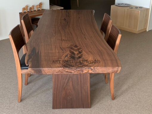 meja makan kayu trembesi besar-meja makan kayu solid-meja kayu besar