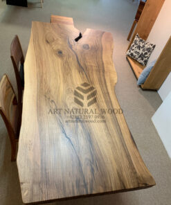 meja makan kayu trembesi natural-meja makan natural-meja kayu alami-meja kayu besar