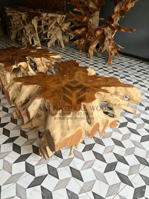 meja tamu akar kayu trembesi-coffee table kayu-meja kayu unik-meja kayu antik-meja tamu kayu