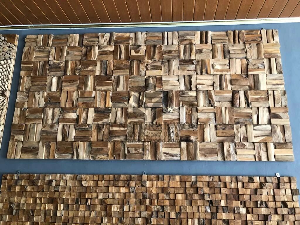 hiasan dinding mozaik kayu-hiasan dinding kayu-artwork kayu