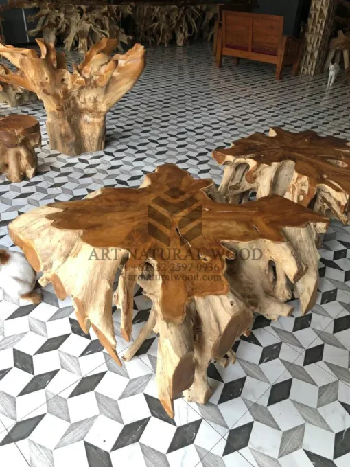 meja tamu akar kayu trembesi-coffee table kayu-meja kayu unik-meja kayu antik-meja tamu kayu