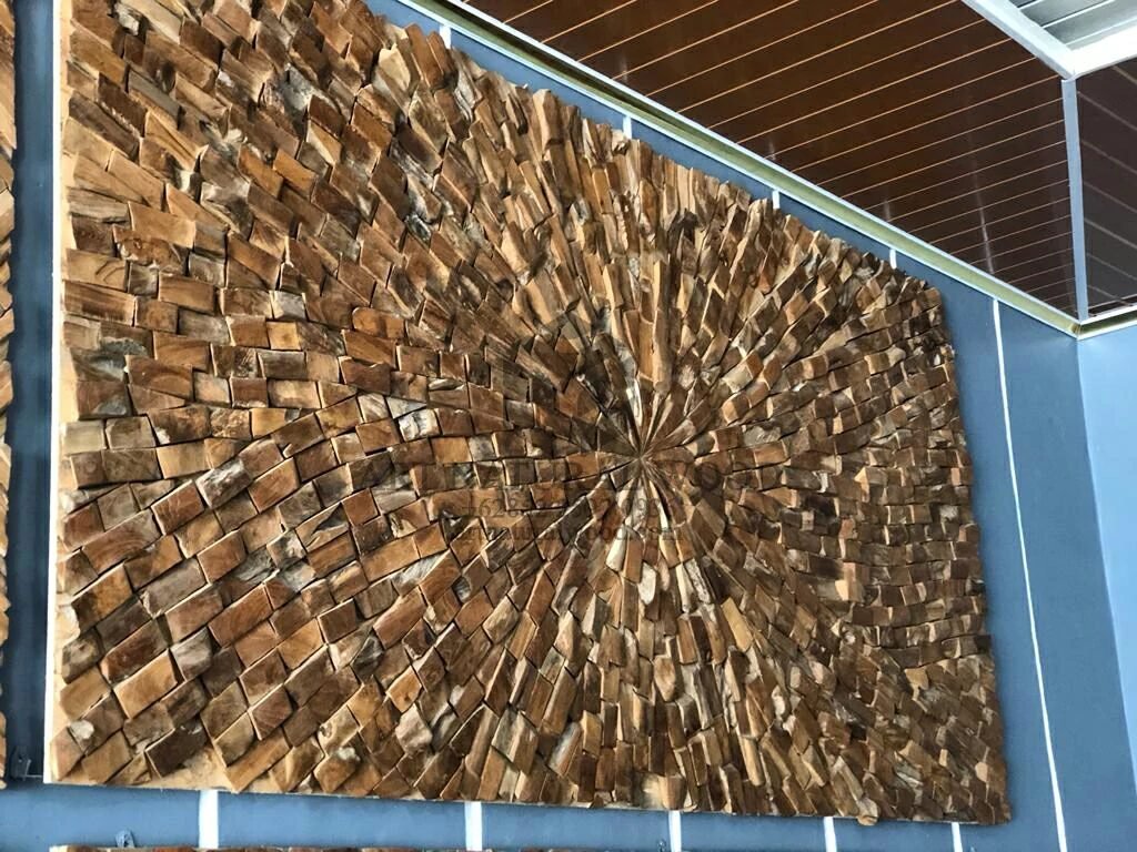 hiasan dinding mozaik kayu-hiasan dinding kayu-artwork kayu