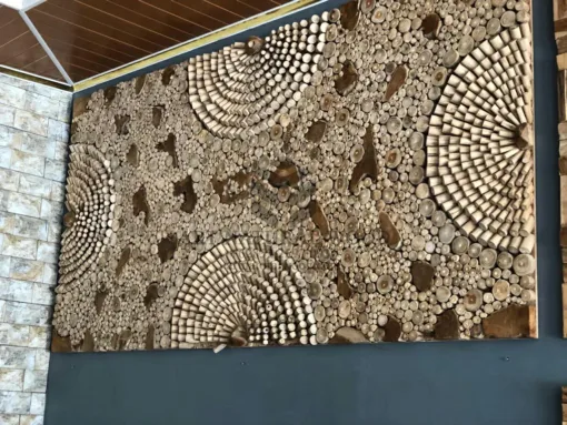 hiasan dinding mozaik kayu-hiasan dinding kayu-artwork kayu