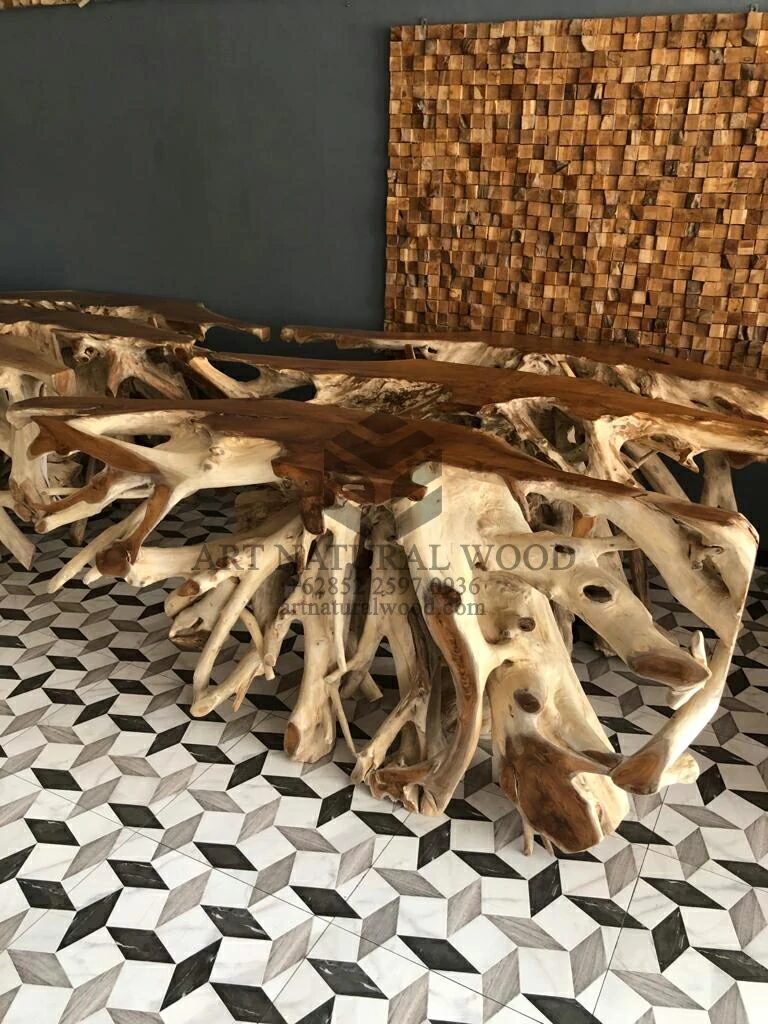 meja akar kayu-meja akar jati termahal-akar kayu jati antik-meja konsul akar