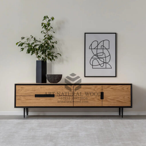 bufet minimalis kayu jati-bufet tv minimalis-bufet minimalis modern-bufet kayu jati-tv stand