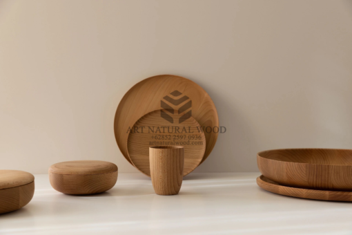 tatakan piring kayu-tableware kayu-alas piring dari kayu-peralatan makan dari kayu