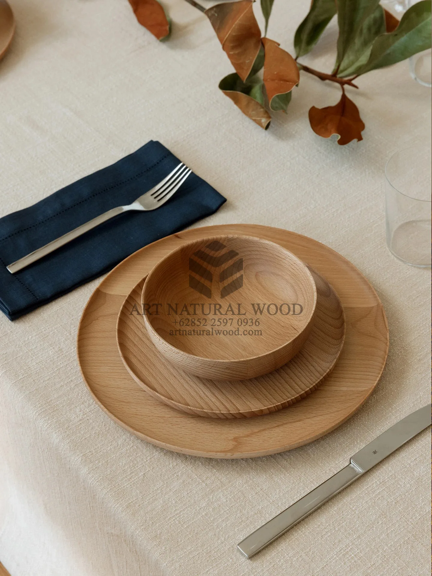 alas piring kayu-tbleware kayu-tatakan piring kayu-mangkok kayu-piring kayu