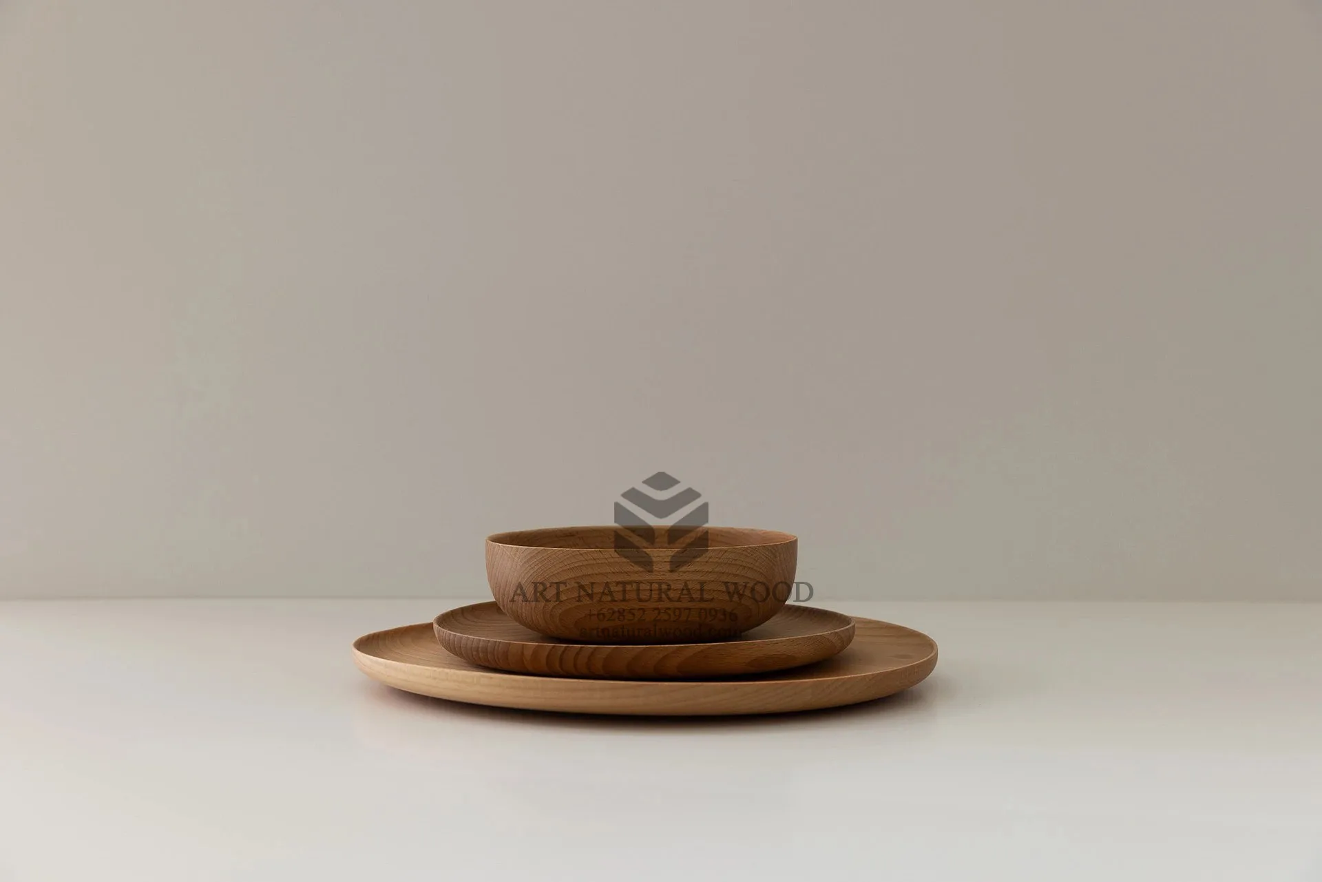 tatakan piring kayu-tableware kayu-alas piring dari kayu-peralatan makan dari kayu