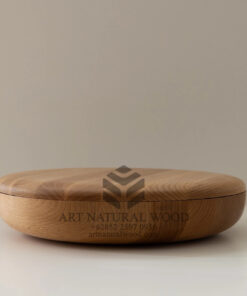 piring buah kayu-tempat buah kayu-mangkuk buah kayu