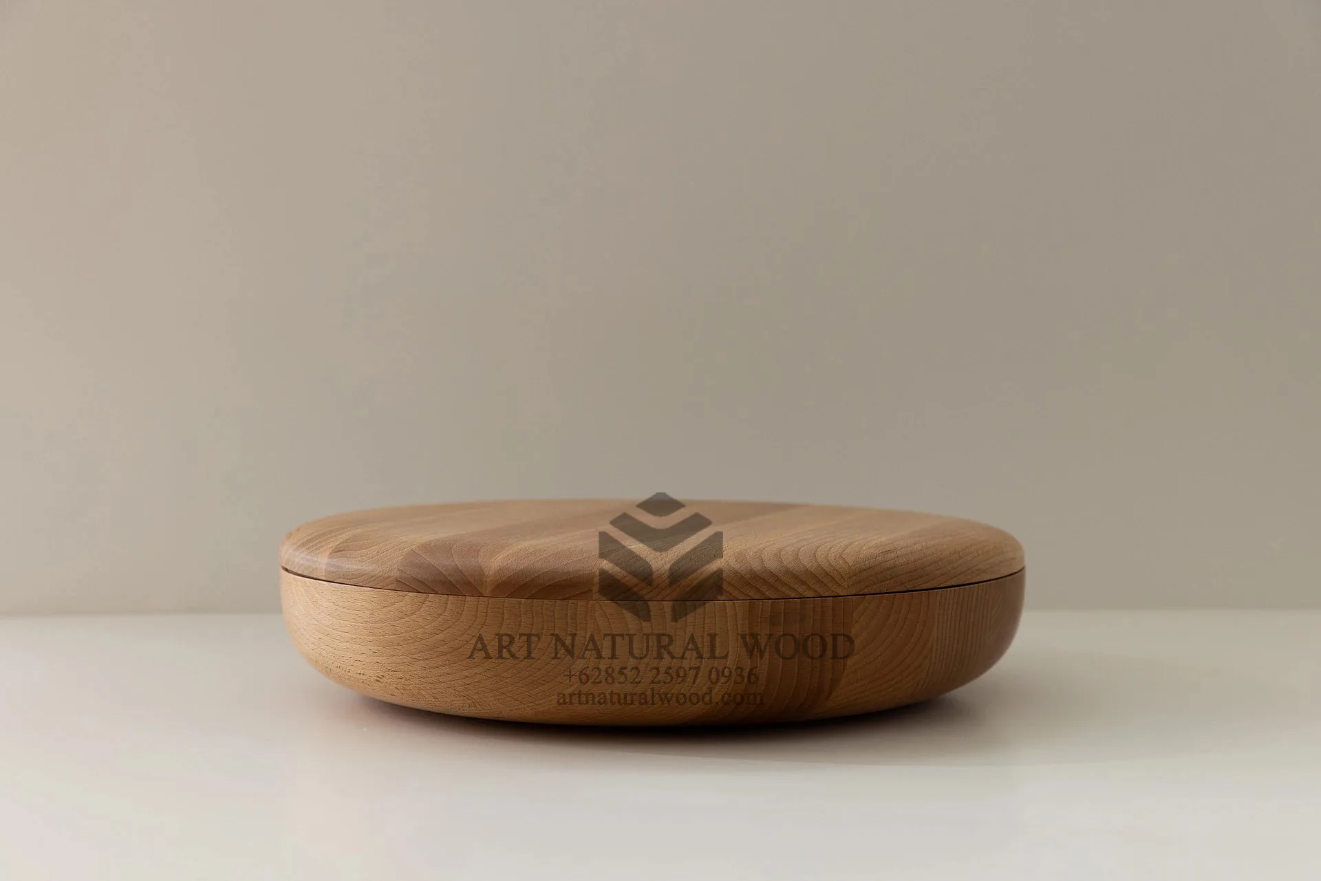 piring buah kayu-tempat buah kayu-mangkuk buah kayu