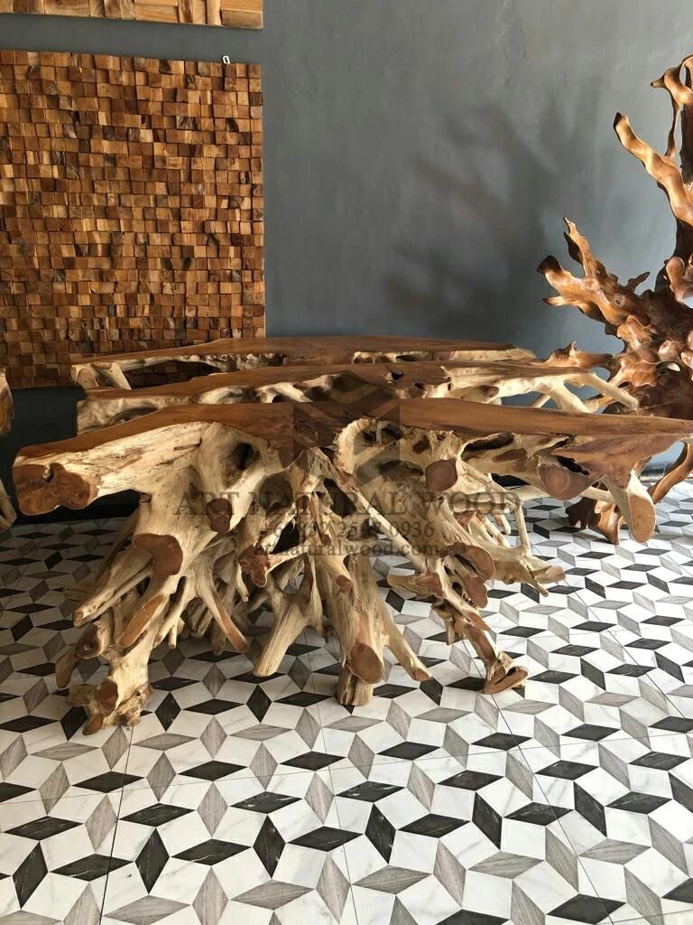 meja akar kayu-meja akar jati termahal-akar kayu jati antik-meja konsul akar