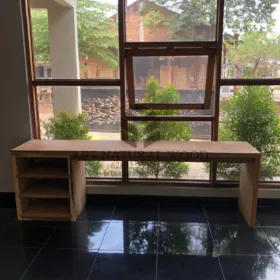 meja kantor minimalis kayu trembesi-meja biro kantor-meja kerja minimalis-meja kantor panjang