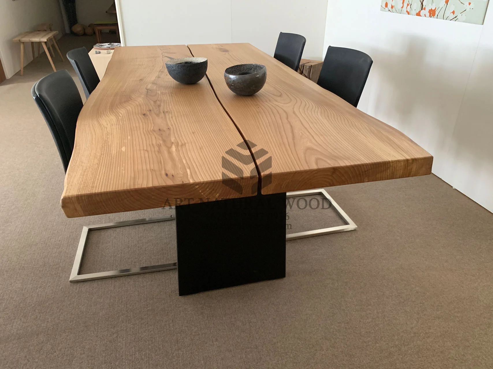 meja rapat kantor kayu besar-meja meeting kantor-meja rapat minimalis