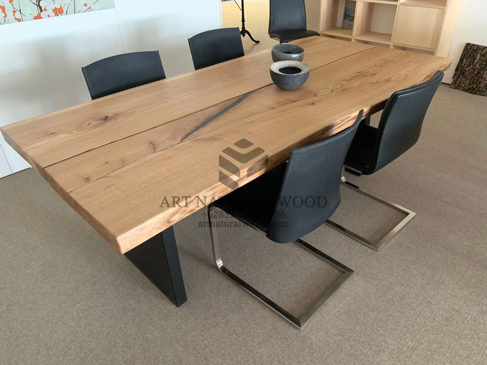 meja rapat kantor kayu besar-meja meeting kantor-meja rapat minimalis