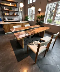 meja resin kayu trembesi-meja kayu resin-meja epoxy