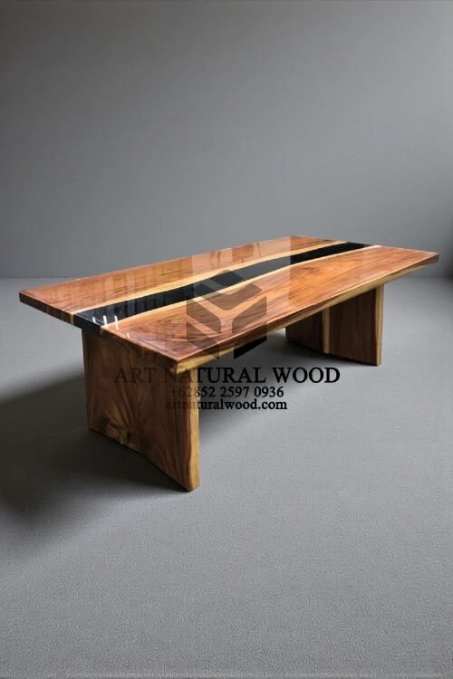 meja resin kayu trembesi-meja kayu resin-meja epoxy