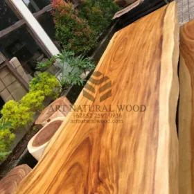 meja minimalis kayu trembesi-meja makan minimalis kayu-meja kayu trembesi-meja kayu besar