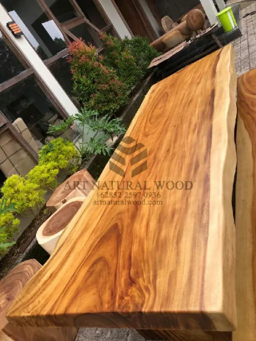 meja minimalis kayu trembesi-meja makan minimalis kayu-meja kayu trembesi-meja kayu besar