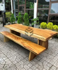 meja minimalis kayu trembesi-meja makan minimalis kayu-meja kayu trembesi-meja kayu besar