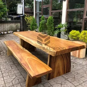 meja minimalis kayu trembesi-meja makan minimalis kayu-meja kayu trembesi-meja kayu besar